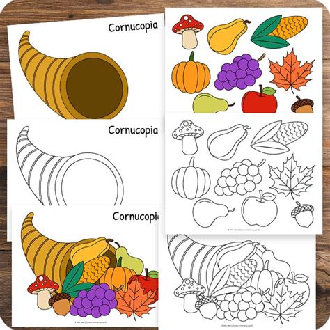 free printable cornucopia craft for preschoolers|cornucopia paper craft.